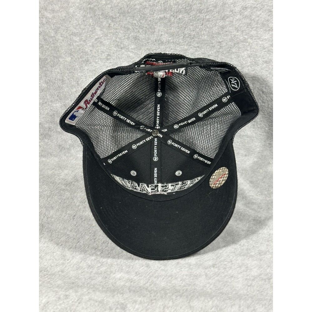 Boston Red Sox MLB Truckers Cap Black Gray Post‎ Season 2016 Adjustable NWOT - Picture 7 of 9